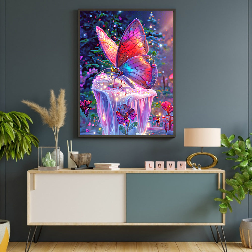 Dream Butterfly - Full Round Drill Diamond Painting 30*40CM