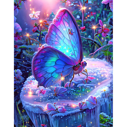 Dream Butterfly - Full Round Drill Diamond Painting 30*40CM