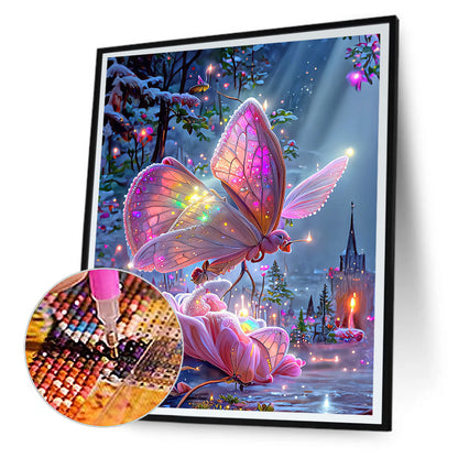 Dream Butterfly - Full Round Drill Diamond Painting 30*40CM