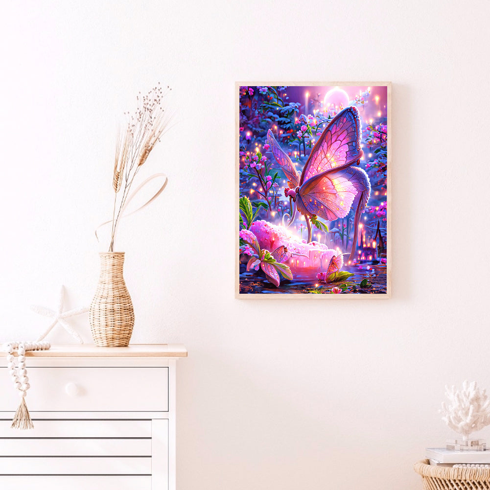 Dream Butterfly - Full Round Drill Diamond Painting 30*40CM