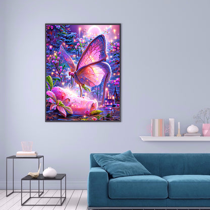 Dream Butterfly - Full Round Drill Diamond Painting 30*40CM