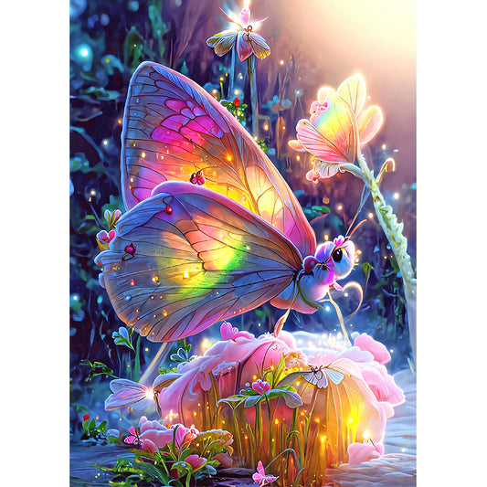 Dream Butterfly - Full Round Drill Diamond Painting 30*40CM