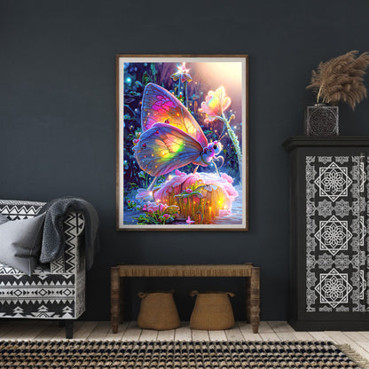 Dream Butterfly - Full Round Drill Diamond Painting 30*40CM