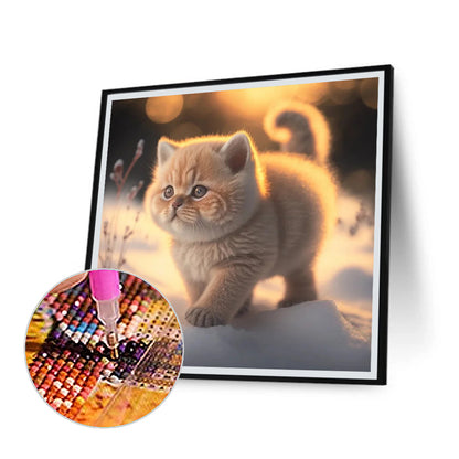 Dream Walking Cat - Full Round Drill Diamond Painting 40*40CM