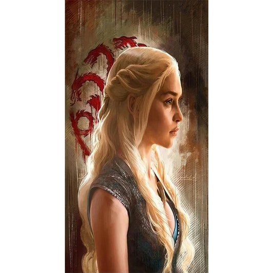 Daenerys Targaryen - Full Round Drill Diamond Painting 40*60CM