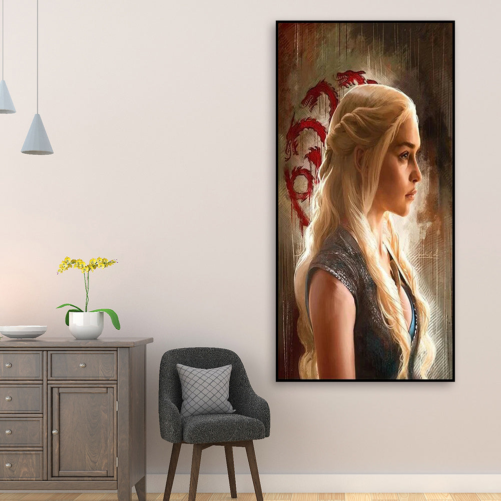 Daenerys Targaryen - Full Round Drill Diamond Painting 40*60CM