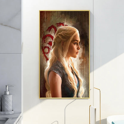 Daenerys Targaryen - Full Round Drill Diamond Painting 40*60CM
