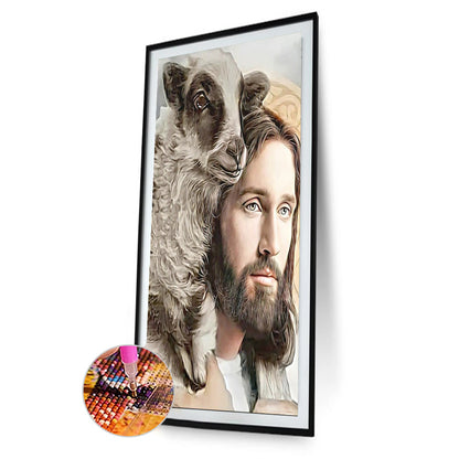 Jesus Lamb - Full Round Drill Diamond Painting 40*60CM