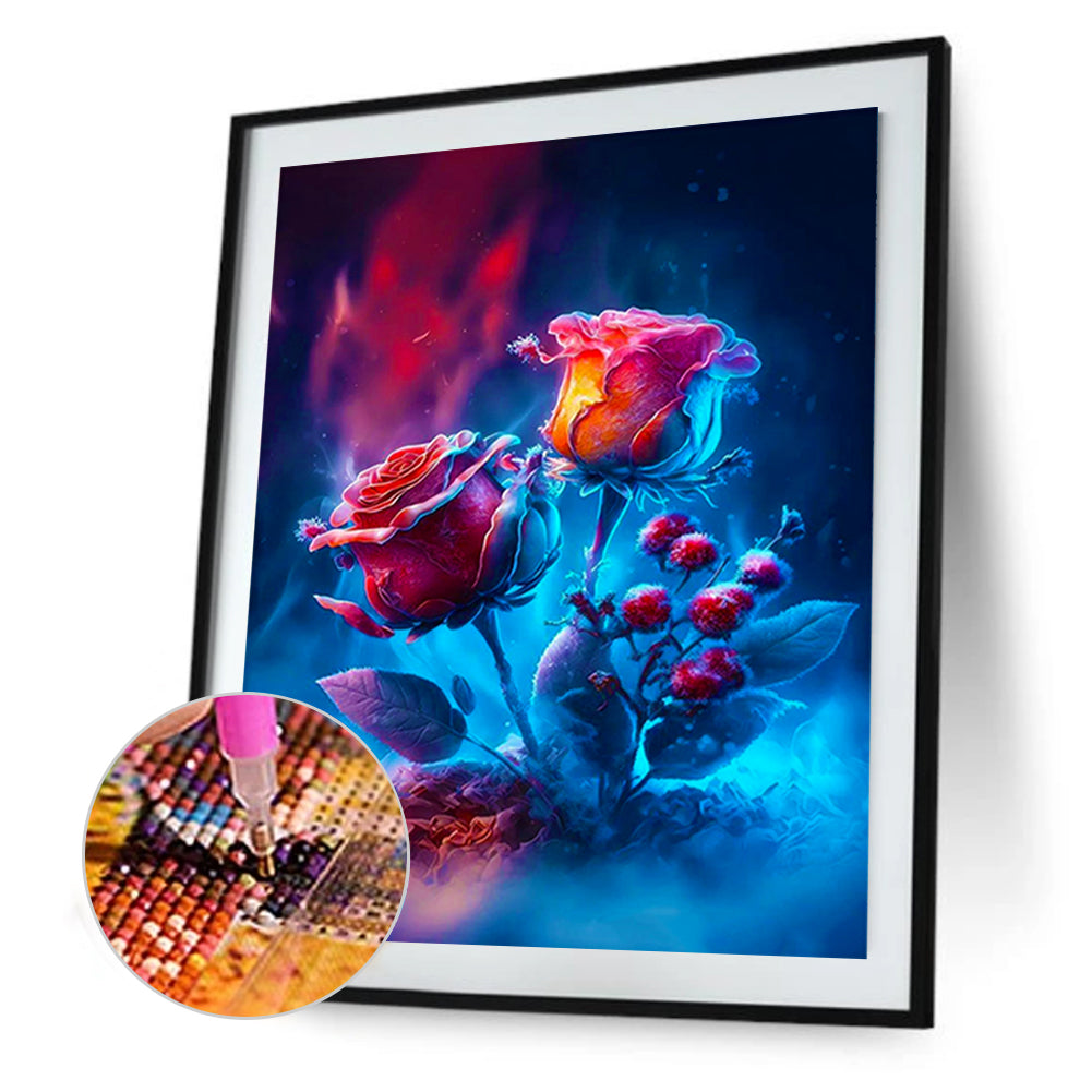 Smoke Rose - Full Round Drill Diamond Painting 30*40CM