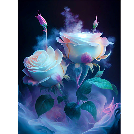 Smoke Rose - Full Round Drill Diamond Painting 30*40CM