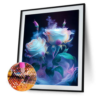 Smoke Rose - Full Round Drill Diamond Painting 30*40CM