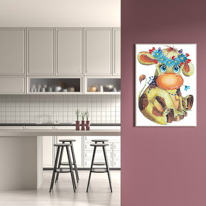 The Cow - Special Shaped Drill Diamond Painting 30*40CM