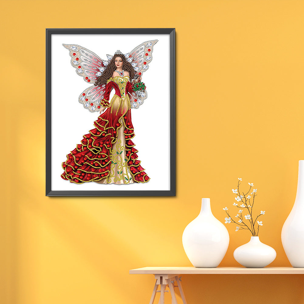 Elegant Lady - Special Shaped Drill Diamond Painting 30*40CM