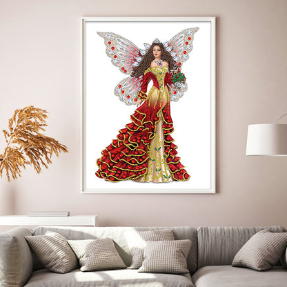 Elegant Lady - Special Shaped Drill Diamond Painting 30*40CM