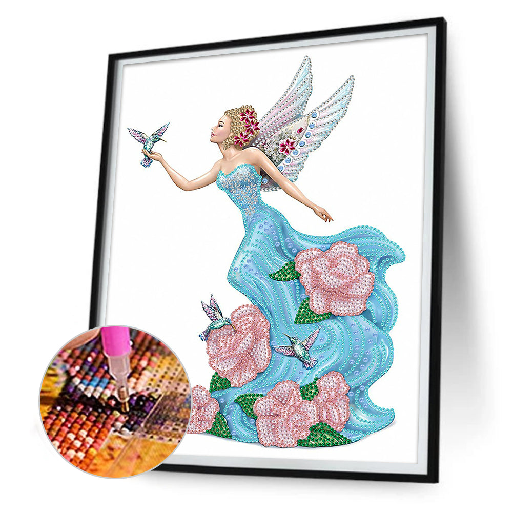 Elegant Lady - Special Shaped Drill Diamond Painting 30*40CM