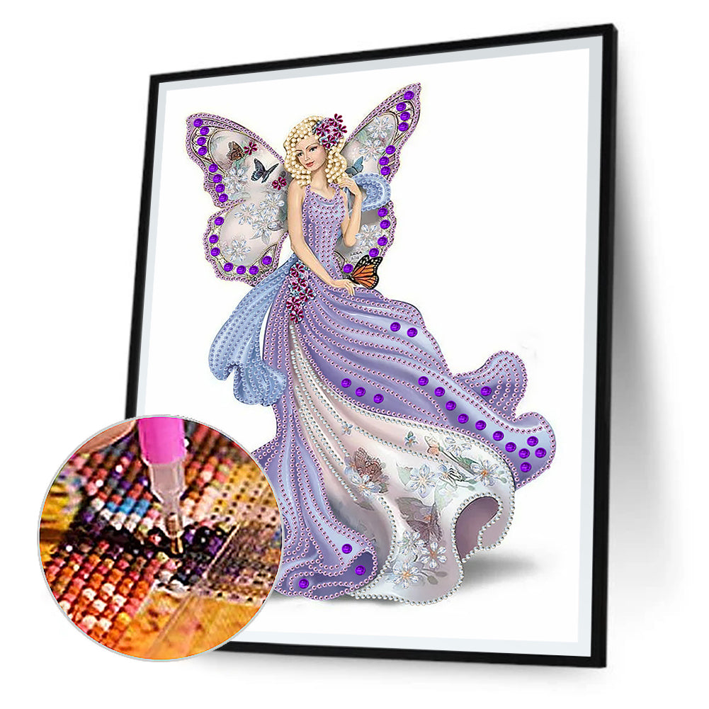 Elegant Lady - Special Shaped Drill Diamond Painting 30*40CM