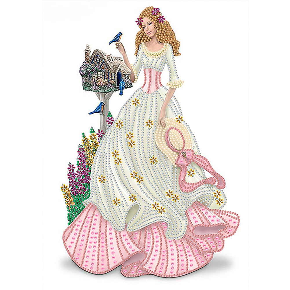 Elegant Lady - Special Shaped Drill Diamond Painting 30*40CM