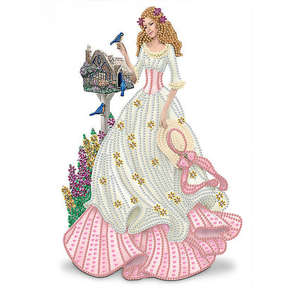 Elegant Lady - Special Shaped Drill Diamond Painting 30*40CM