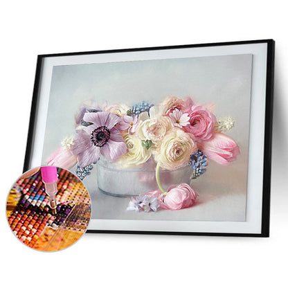 Flower - Full Round Drill Diamond Painting 40*30CM