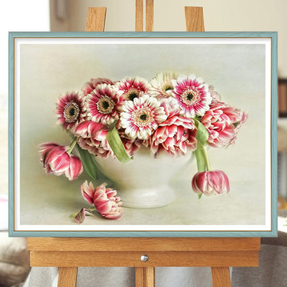 Flower - Full Round Drill Diamond Painting 40*30CM