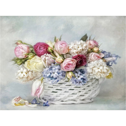 Flower - Full Round Drill Diamond Painting 40*30CM