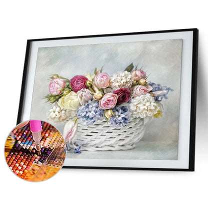 Flower - Full Round Drill Diamond Painting 40*30CM