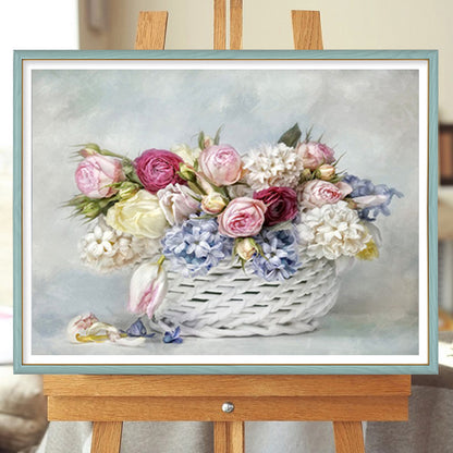 Flower - Full Round Drill Diamond Painting 40*30CM