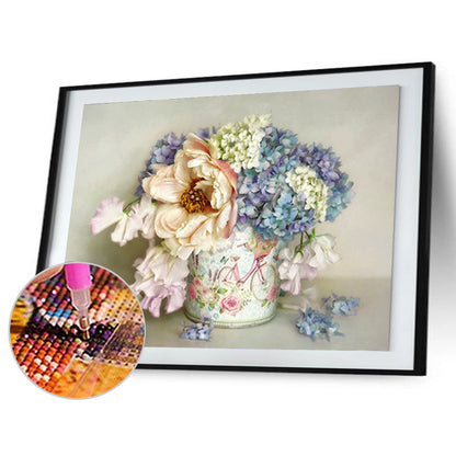 Flower - Full Round Drill Diamond Painting 40*30CM