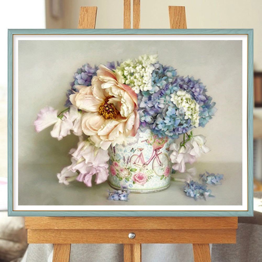 Flower - Full Round Drill Diamond Painting 40*30CM