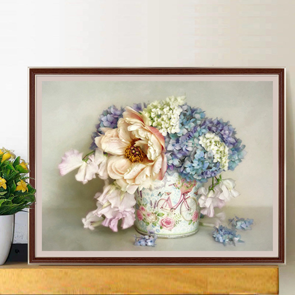 Flower - Full Round Drill Diamond Painting 40*30CM