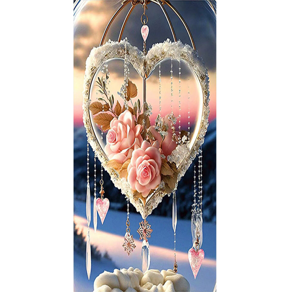 Fantasy Rose Crystal Pendant - Full Round Drill Diamond Painting 40*70CM