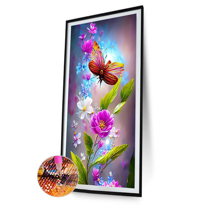 Dream Crystal Butterfly - Full Round Drill Diamond Painting 40*70CM