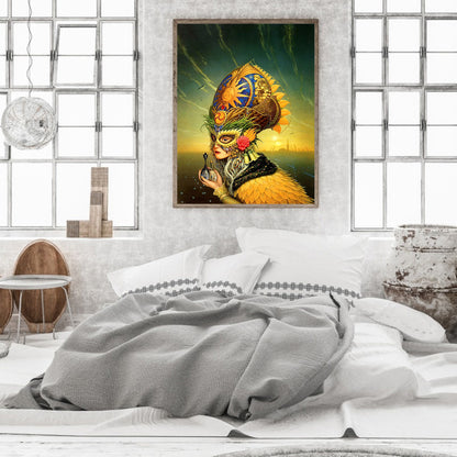 Carnival Mask Woman - Full Round Drill Diamond Painting 30*40CM