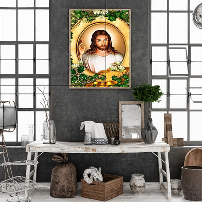 Religion Jesus - Full Round Drill Diamond Painting 30*40CM