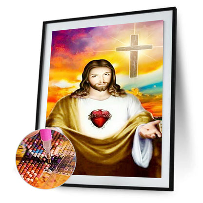 Religion Jesus - Full Round Drill Diamond Painting 30*40CM