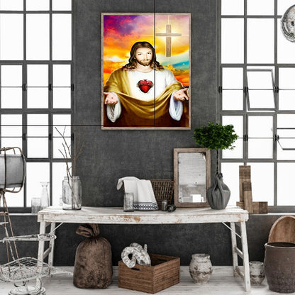 Religion Jesus - Full Round Drill Diamond Painting 30*40CM