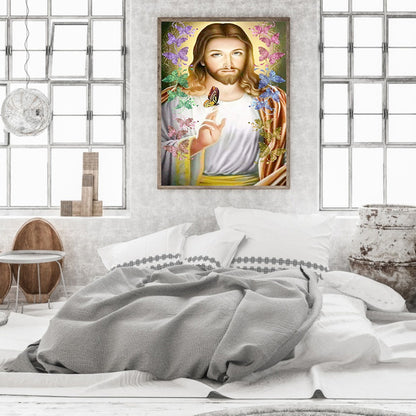 Religion Jesus - Full Round Drill Diamond Painting 30*40CM