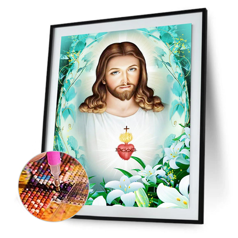 Religion Jesus - Full Round Drill Diamond Painting 30*40CM