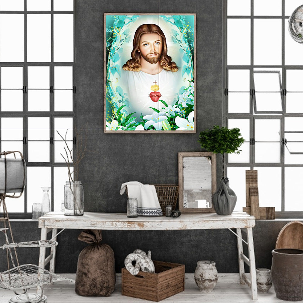 Religion Jesus - Full Round Drill Diamond Painting 30*40CM