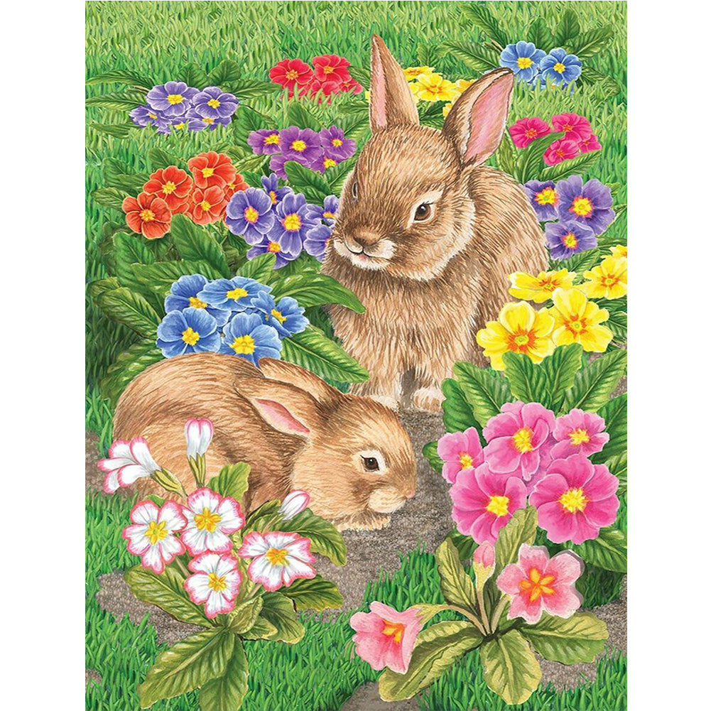 Easter Bunny - Full Round Drill Diamond Painting 30*40CM