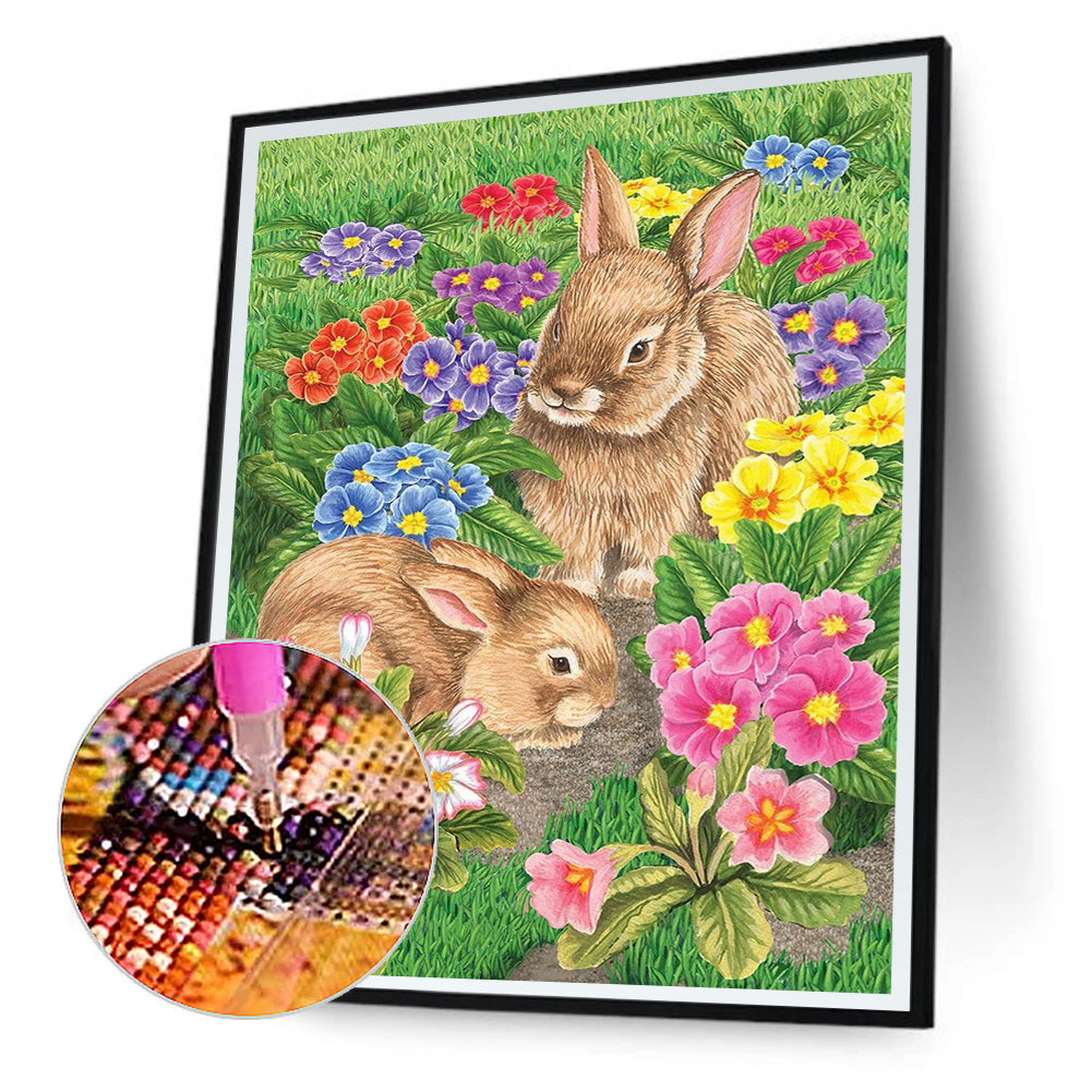 Easter Bunny - Full Round Drill Diamond Painting 30*40CM