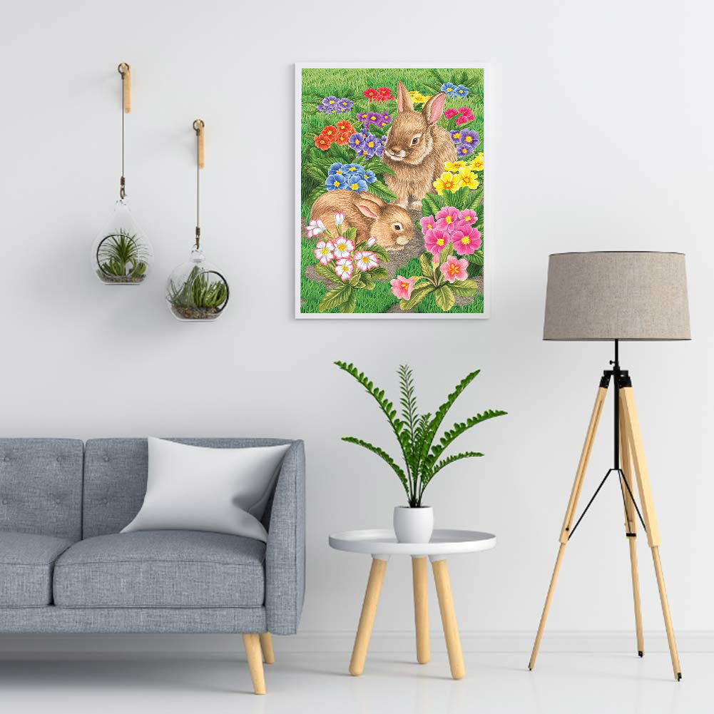 Easter Bunny - Full Round Drill Diamond Painting 30*40CM