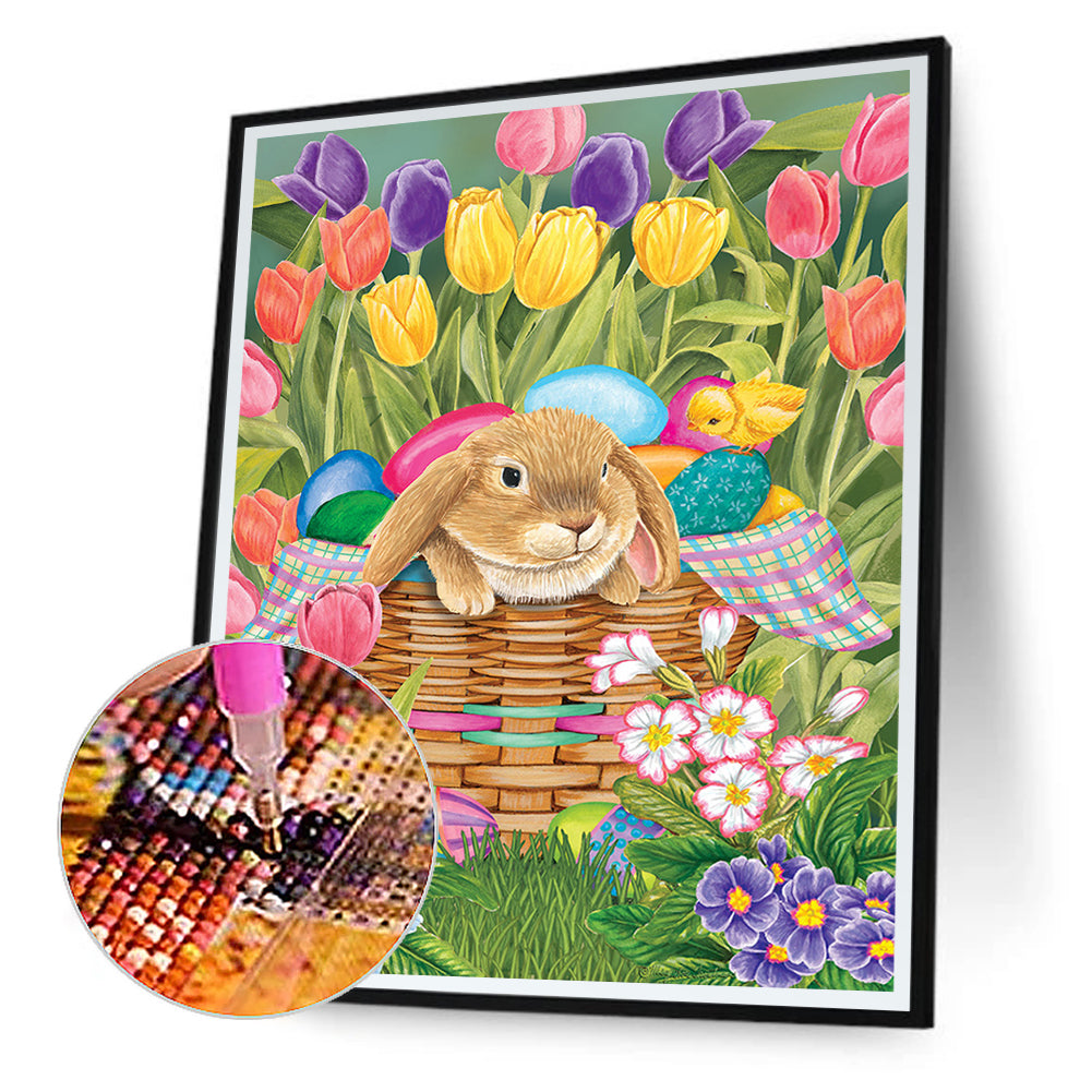Easter Bunny - Full Round Drill Diamond Painting 30*40CM