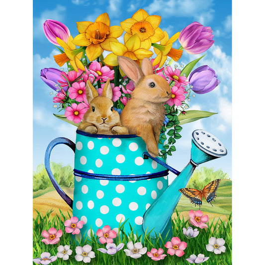 Easter Bunny - Full Round Drill Diamond Painting 30*40CM