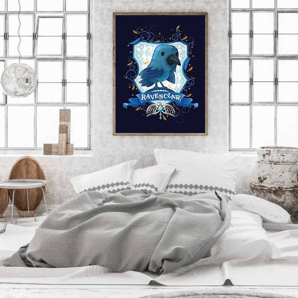 Harry Potter School Of Witchcraft And Wizardry Coat Of Arms - Full Round Drill Diamond Painting 30*40CM