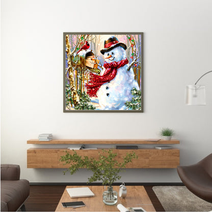 Snowman - Full Square Drill Diamond Painting 30*30CM