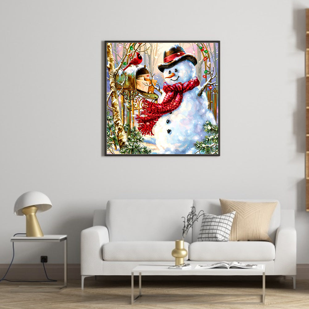 Snowman - Full Square Drill Diamond Painting 30*30CM