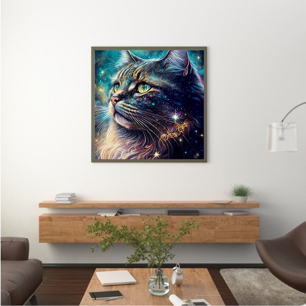 Colorful Cat - Full Round Drill Diamond Painting 30*30CM