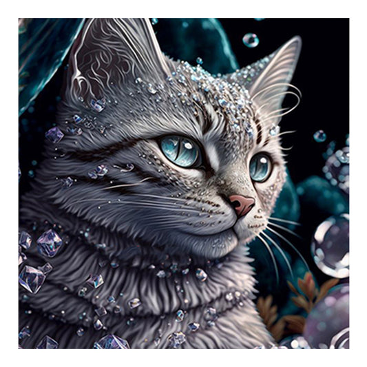 Colorful Cat - Full Round Drill Diamond Painting 30*30CM