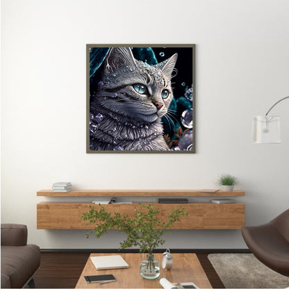 Colorful Cat - Full Round Drill Diamond Painting 30*30CM